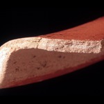 Plate 7: Fresh sherd break of GAB TR 1A (width of field 24 mm). Click to see a larger version