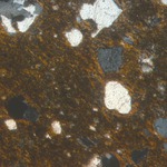 Plate 162.1: Photomicrograph of CAN WS (XPL) (width of field 1.74 mm). Click to see a larger version